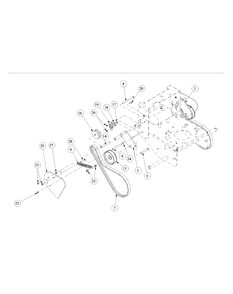 Vari-Touch Drive Assembly Diagram and Parts List for GF1748 55AE234M150-WAM Cub Cadet Lawn Mower